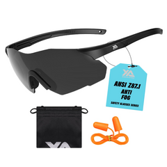 xaegistac Safety Glasses-Anti Fog Shooting Glasses, Wide field of View, Soft Nose Pad for Shooting, Hunting, Airsoft Outdoors