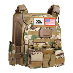 xaegistac Tactical Vest -Adjustable Modular Design for Outdoor, Hunting, and Security