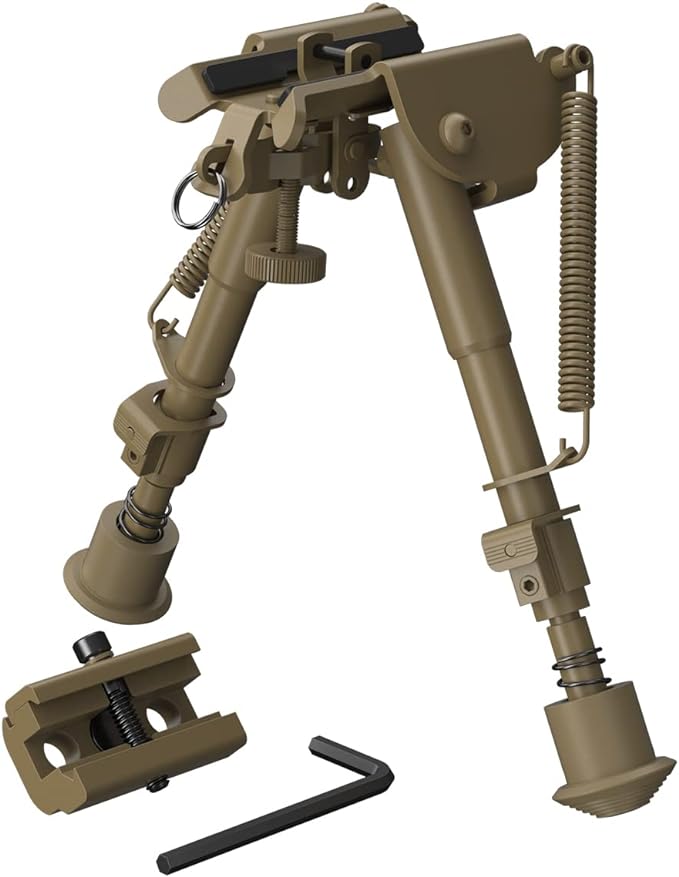 xaegistac Rifle Bipod Adjustable 6-9 Inch Bipods