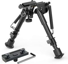 Xaegistac Carbon Fiber Rifle Bipod - 6-9 Inches with Mlok Adapter