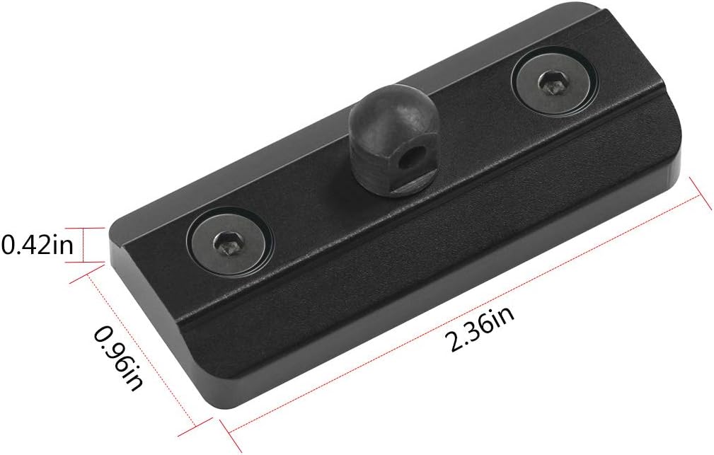 Xaegistac Keymod Bipod Adapter Mount for Keymod System - Includes 4 Keymod Screws & 4 Locking Nuts and 1 Wrench