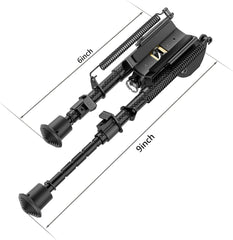 Xaegistac 6-9 Inches Carbon Fiber Rifle Bipod with Quick Release Adapter for Picatinny Rail,Lightweight, Stable Design, and Adjustable Legs for Hunting and Shooting