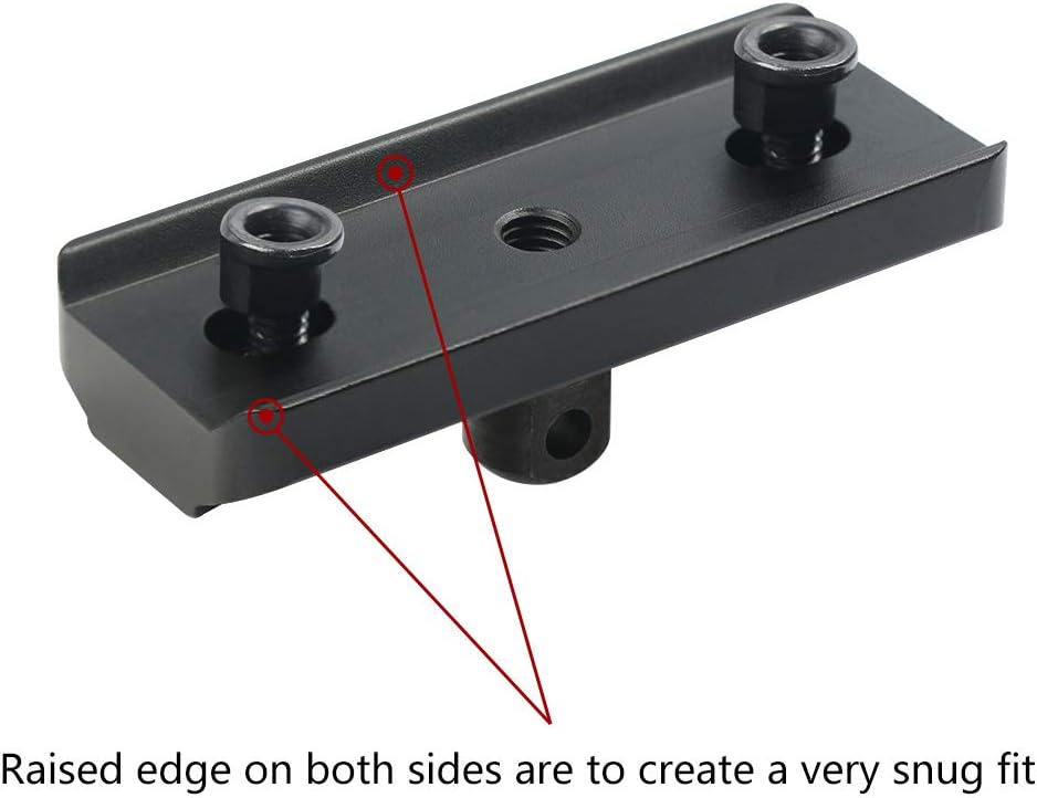 Xaegistac Keymod Bipod Adapter Mount for Keymod System - Includes 4 Keymod Screws & 4 Locking Nuts and 1 Wrench