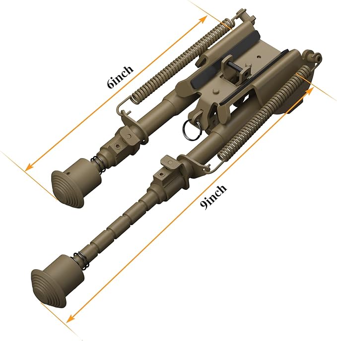 xaegistac Rifle Bipod Adjustable 6-9 Inch Bipods