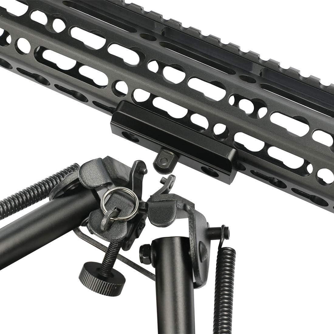 Xaegistac Keymod Bipod Adapter Mount for Keymod System - Includes 4 Keymod Screws & 4 Locking Nuts and 1 Wrench