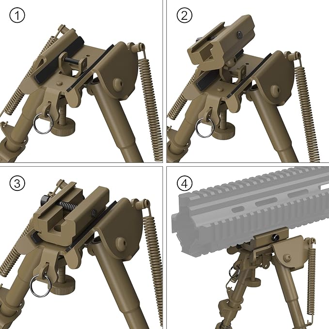 xaegistac Rifle Bipod Adjustable 6-9 Inch Bipods