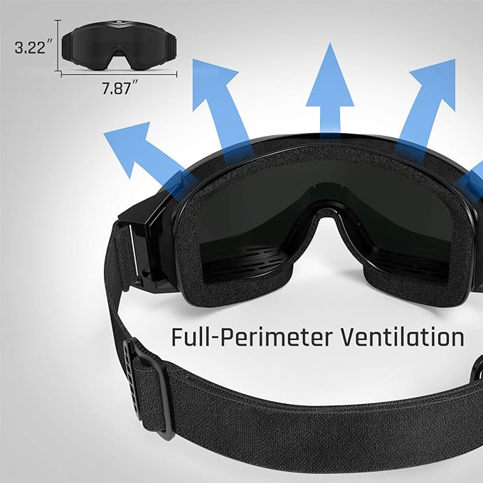 xaegistac Tactical Airsoft Goggles Anti Fog Military Glasses, Ballistic Safety Goggles for Shooting Hunting