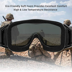 xaegistac Tactical Airsoft Goggles Anti Fog Military Glasses, Ballistic Safety Goggles for Shooting Hunting