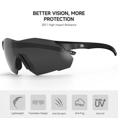 xaegistac Safety Glasses-Anti Fog Shooting Glasses, Wide field of View, Soft Nose Pad for Shooting, Hunting, Airsoft Outdoors