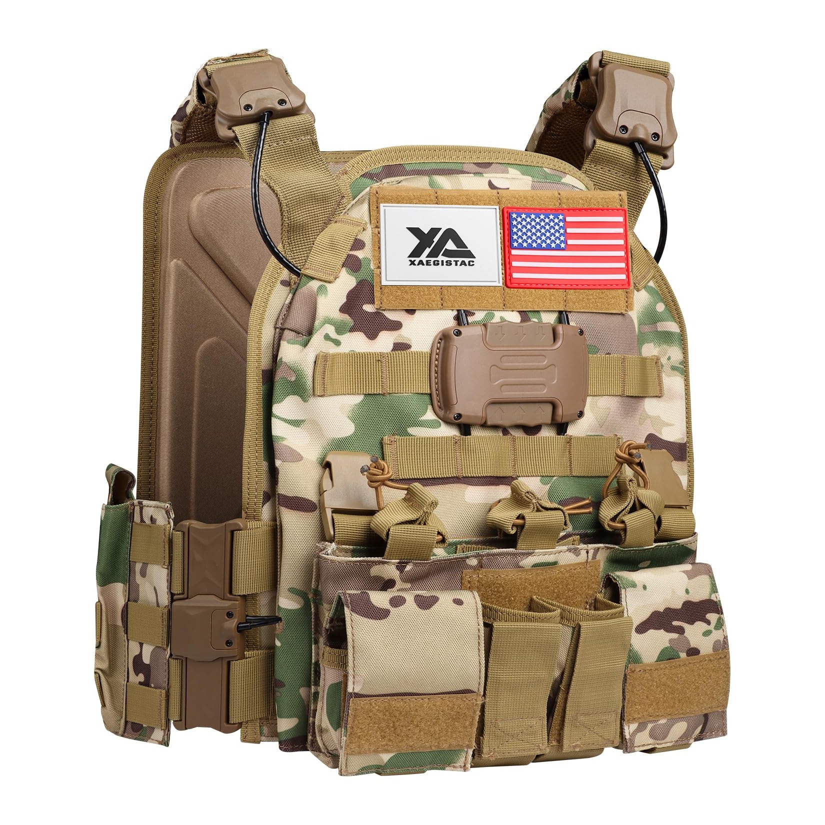 xaegistac Tactical Vest -Adjustable Modular Design for Outdoor, Hunting, and Security